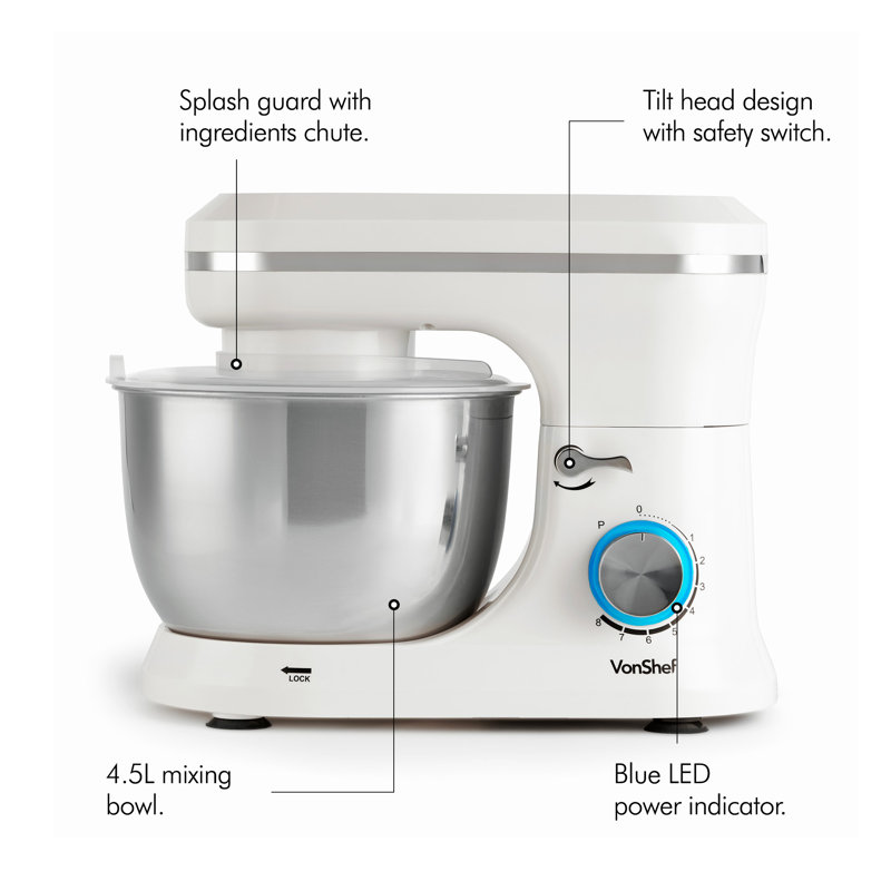 VonShef 8 Speed 3.5L Stand Mixer & Reviews Wayfair.co.uk